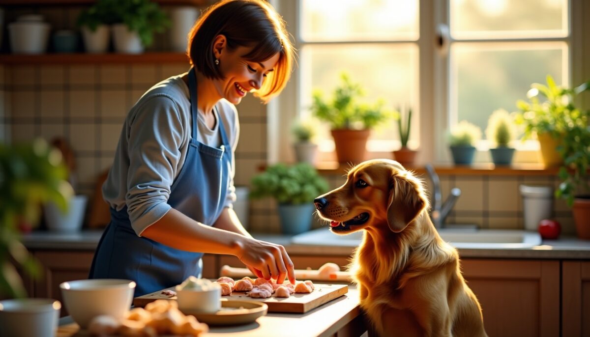 Délices maison pour chiens : Recette facile et savoureuse de croquants au poulet