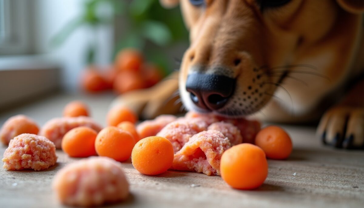 Délicieuses friandises maison pour chiens à base de bœuf savoureux et de carottes croquantes